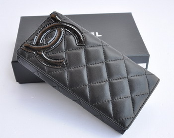 Fake Chanel Leather Wallet Large Fold 164 Black Online